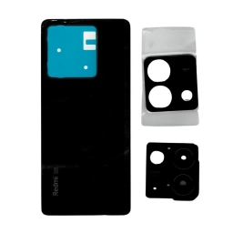 TAPA TRASERA XIAOMI (2312DRAABC) REDMI NOTE 13 5G NEGRO (CON LENS PARA CAM PRINCIPAL)