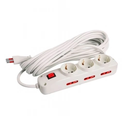 ZAPATILLA ALARGUE VIVION 3 SCHUKO + 6 TRES EN LINEA (3 METROS)