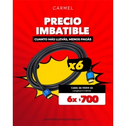 PROMO X6 - CABLE HDMI 4K (3M)