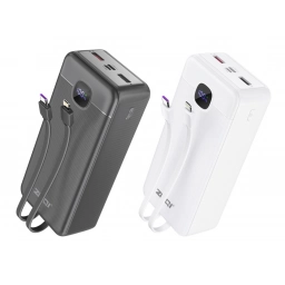 ZEQI POWER BANK CON CABLES DE CARGA 22.5W + PD 20W (30000MAH) ZE-X30S