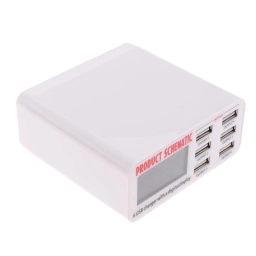 CARGADOR RAPIDO 3.0 (CON 6 SALIDAS USB)     MODEL: 899