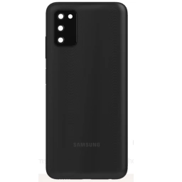 TAPA TRASERA SAMSUNG A03S 2021 A037 NEGRO (CON LENS PARA CAM PRINCIPAL)