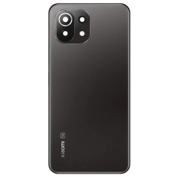 TAPA TRASERA XIAOMI (M2101K9AG) MI 11 LITE NEGRO (CON LENS PARA CAM PRINCIPAL)