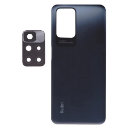 TAPA TRASERA XIAOMI (21061119AG  21061119AL) REDMI 10 NEGRO (CON LENS PARA CAM PRINCIPAL)