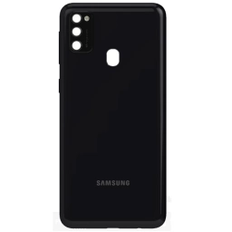 TAPA TRASERA SAMSUNG M21 M215 NEGRO (CON LENS PARA CAM PRINCIPAL)